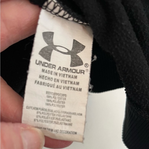 Under Armour Black Zip Hoodie with Red & Gray Logo - Toddler size 4 - Picture 3 of 4